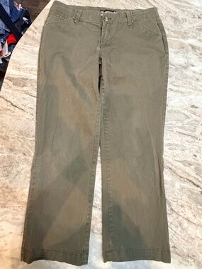 Lee Olive Green Pants Womens Size 10 Mid Rise Straight Leg Casual Work